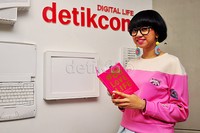 Diana Rikasari saat mengunjungi kantor redaksi detikcom belum lama ini.