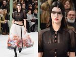 Kendall Jenner Tanpa Bra di Catwalk Paris Fashion Week