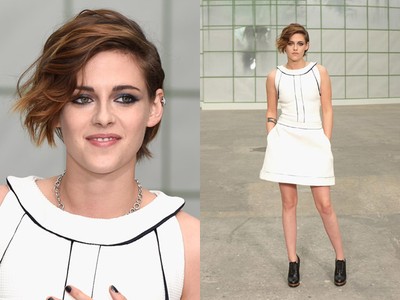 Gaya Chic Kristen Stewart di Paris Fashion Week