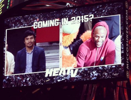 Kala Pacquiao dan Mayweather Tak Sengaja Nonton Bareng NBA