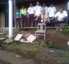 Belasan Rumah di Dusun Guyon Karanganyar Terancam Ambles