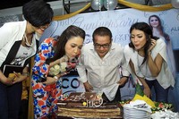Maia saat ditemui di acara syukuran tempat karaokenya Alegro yang ke-2 di Alegro Kelapa Gading, Jakarta Utara, Rabu (28/1/2015). Pool/Akew/detikFoto.