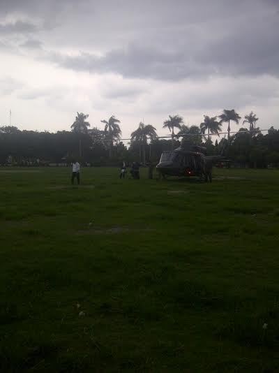Mendarat dengan Helikopter di Ngawi, Mentan Tinjau Irigasi yang 32 Tahun Tak Diperbaiki