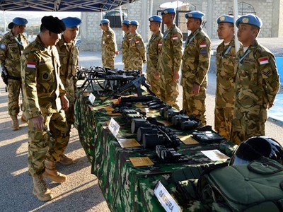 Tim Evaluasi Mabes TNI Kunjungi Satgas Indobatt