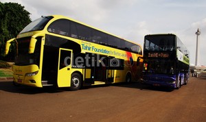 Ini Penjelasan Kemenhub Soal Bus Tingkat Mercy Hibah Tahir Foundation