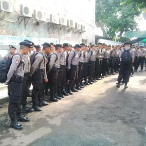 Jelang Praperadilan BG Vs KPK, Ratusan Polisi Bersiaga di PN Jaksel