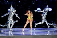 Lagu 'Dark Horse' dipilih Katy sebagai lagu kedua. Christopher PolK/Getty Images/detikFoto.