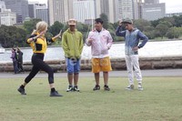 Brittany Scrivner saat memperagakan beberapa pose.