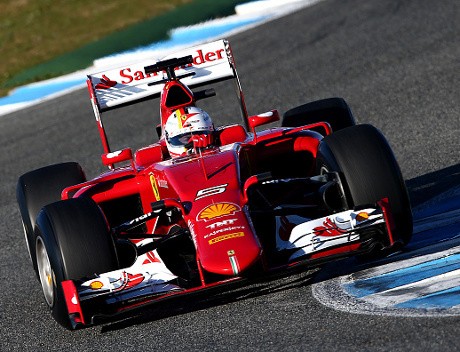 Vettel Tercepat di Hari Pertama Tes Jerez