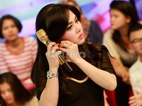 Apa yang membuat Syahrini bete? Pool/Gus Mun/detikFoto.