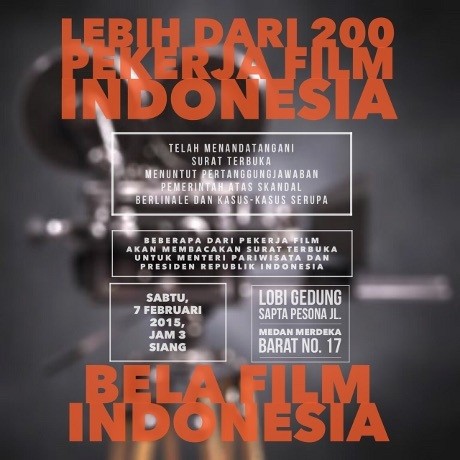 Pekerja Film Siap Bacakan Surat Terbuka di Kemenpar Sore Ini
