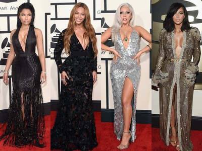Parade Gaun Berbelahan Dada Rendah di Grammy 2015