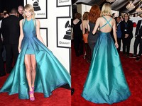 Detail gaun Taylor di Grammy Awards ke-57. Jason Merritt/Getty Images/detikFoto.