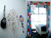 Menurutnya, gaya bohemian tersebut membuatnya tertarik untuk kamar pribadinya.