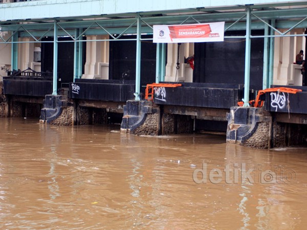 Debit Pintu Air Pejompongan Capai 500 Cm