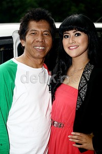 Kiwil dan Meggy saat ditemui usai menjadi bintang tamu acara 'Rumpi No Secret' TransTV di Studio Palem, Kemang, Jakarta Selatan, Senin (9/2/2015).