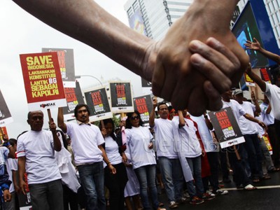 Aksi Desak Presiden Segera Lantik BG
