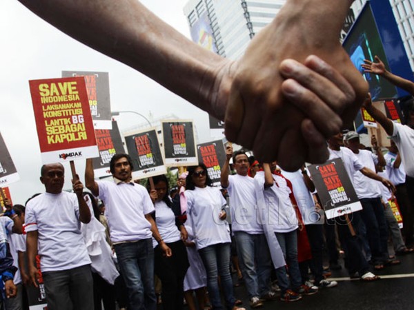 Aksi Desak Presiden Segera Lantik BG