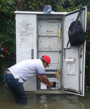 Banjir Kepung Ibukota, Telepon dan Internet Tersendat