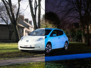Wah, Mobil Nissan Catnya Bisa Glow in The Dark