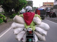 Motor dipotret di Yogyakarta. (Foto Aditya).