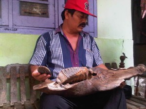 Temuan Rahang Mirip Hewan Raksasa Hebohkan Kesesi Pekalongan