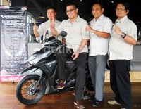 Honda Vario 150 eSP diluncurkan di Roaster and Bear Coffee Lounge & Kitchen, Harper Hotel Yogyakarta Jl Mangkubumi, Kamis (12/2/2015).