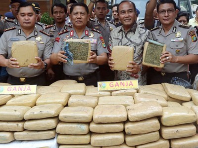 Polisi Sita Ganja 2 Ton