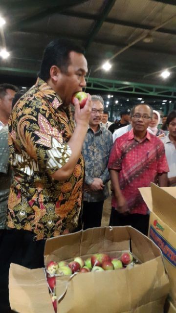 Blusukan ke Pasar Malam-malam, Mendag Gobel Alergi Buah Diberi Nama Asing