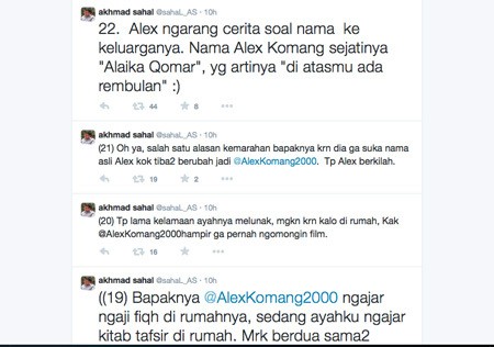 Ini Asal Muasal Nama Alex Komang