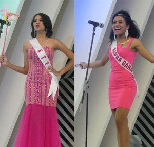 Foto: Valentine, Finalis Puteri Indonesia 2015 Fashion Show Serba Pink