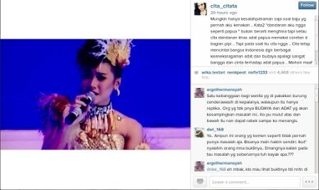 Dituding Lecehkan Warga Papua, Ini Permintaan Maaf Lengkap Cita Citata