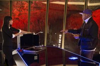 Aktor nominasi Oscar Samuel L. Jackson yang berperan sebagai Richmond Valentine dan tangan kanannya Gazelle (Sofia Boutella) turut meramaikan film. (Dok 20th Century Fox)