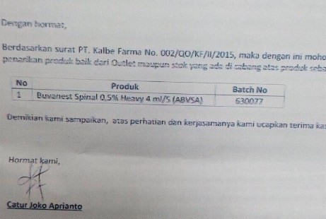 Soal Recall Obat Anestesi, YLKI Dorong Pemerintah Lakukan Public Warning
