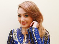 Nadia Vega menjadi inspirasi Sibad untuk akting. Pool/Gus Mun/detikFoto.