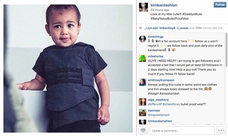 North West Kecil-kecil Sudah Pakai Baju Anti Peluru