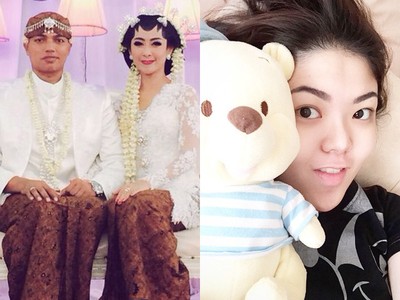 Foto Pernikahan Uut Permatasari, Wajah Tanpa Make-up Tina Toon