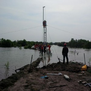 3 Tower Listrik di Sumut Roboh Akibat Besinya Dicuri, PLN Bangun Tower Darurat
