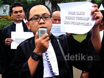 Puluhan Advokat Tolak Kriminalisasi Terhadap BW