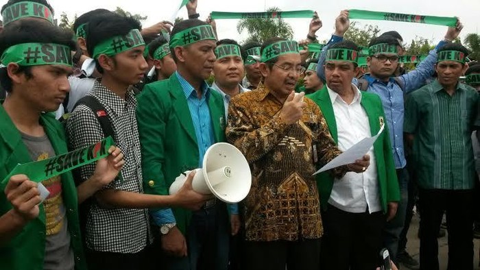 Mahasiswa dan Dosen Universitas Andalas Minta Jokowi Stop Kriminalisasi KPK