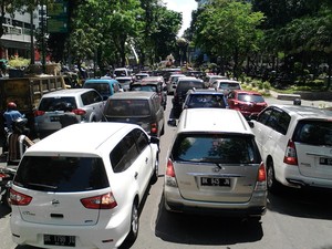 Ada Aksi Demonstrasi Seribuan Orang, Sejumlah Jalan di Medan Macet
