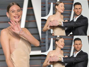 Ups! Behati Prinsloo Alami Insiden Payudara, Adam Levine Bereaksi