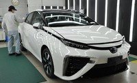 Mobil hidrogen ini diproduksi di pabrik Motomachi yang sudah berdiri sejak 1956. Pool/dok Toyota.