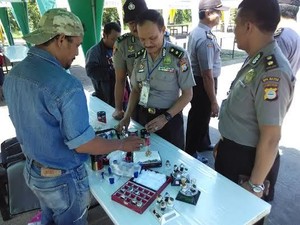 Dipilih Dipilih! Batu Akik Dipamerkan di Markas Polisi di Sulselbar