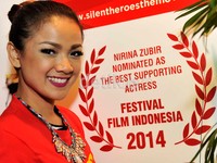 Nirina saat ditemui di Epicentrum XXI Kuningan, Jakarta Selatan. Pool/Noel/detikFoto.