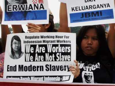 Dukungan untuk Erwiana Sulistyaningsih