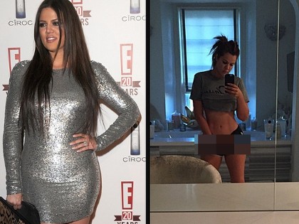 Khloe Kardashian Selfie Perut Langsing Hingga Nyaris Tunjukkan Miss V