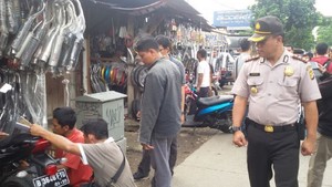 Polisi Razia Lapak Onderdil, 2 Motor dan Kerangka Mesin Diamankan