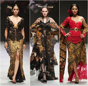 Kebaya Glamour dari Kain Bekas Kebakaran Pasar Klewer karya Anne Avantie