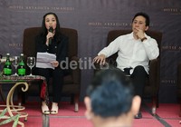 Chelsea di acara diskusi yang bertajuk 'Anti Intimidasi dan Pelecehan: Bincang-bincang bersama Chelsea Islan dan Ibu Ratih Ibrahim'.